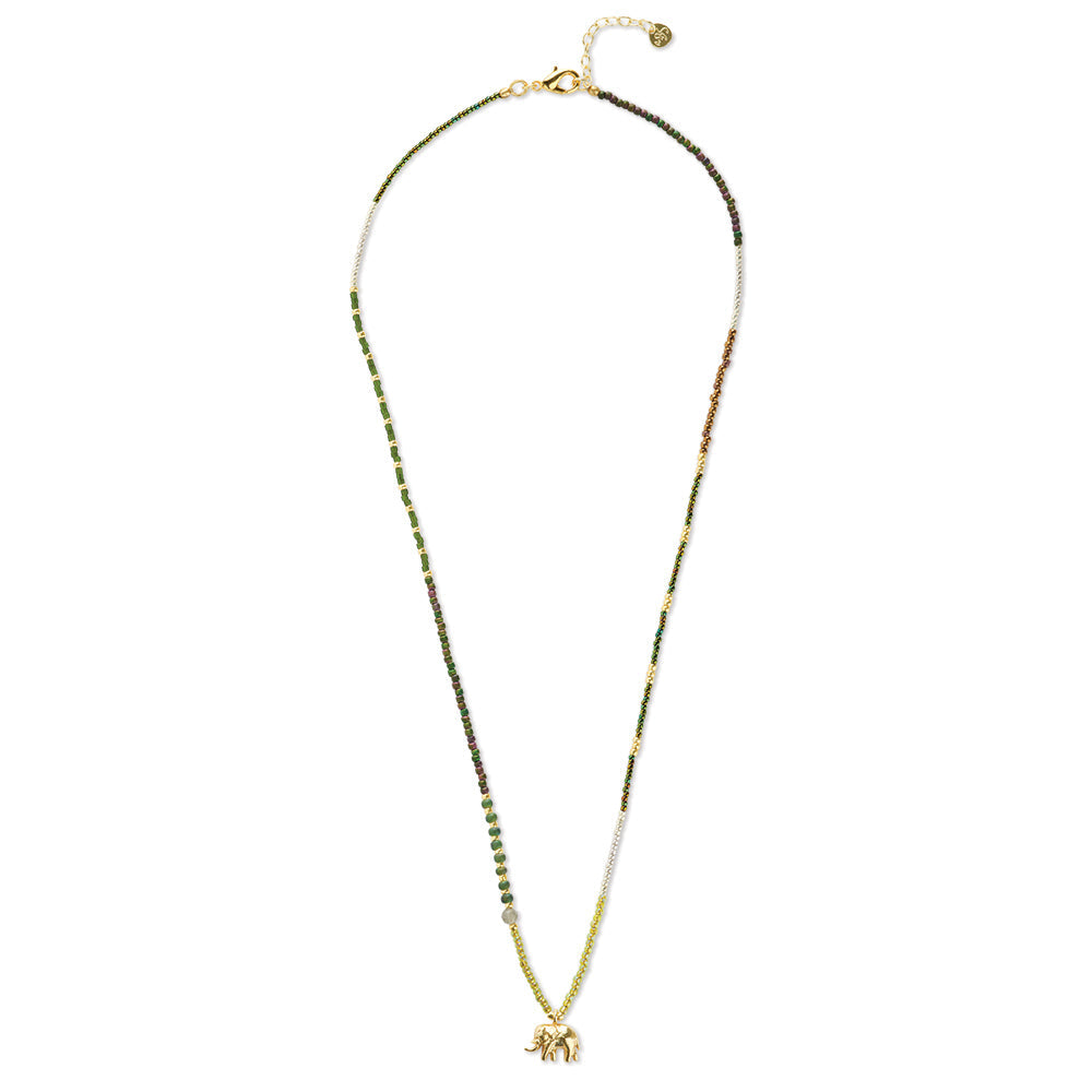Adventurous Labradorite Necklace Gold Colored Labradorite - LEEF mode en accessoires