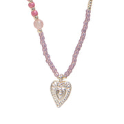 Adventurous Rose Quartz Necklace SC Rose quartz - LEEF mode en accessoires