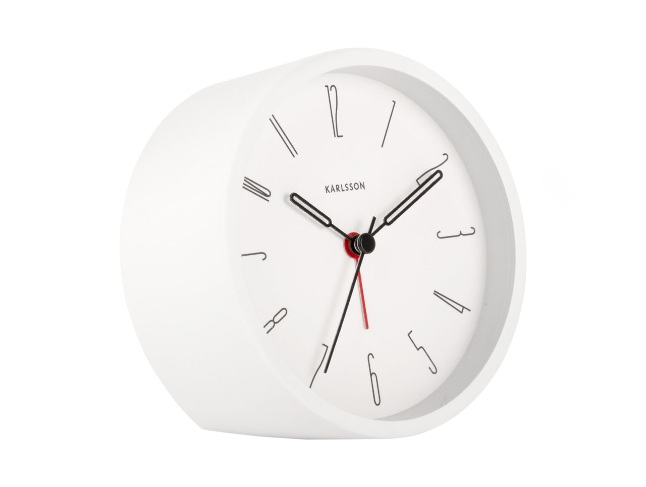 Alarmclock Belle Numbers white - LEEF mode en accessoires