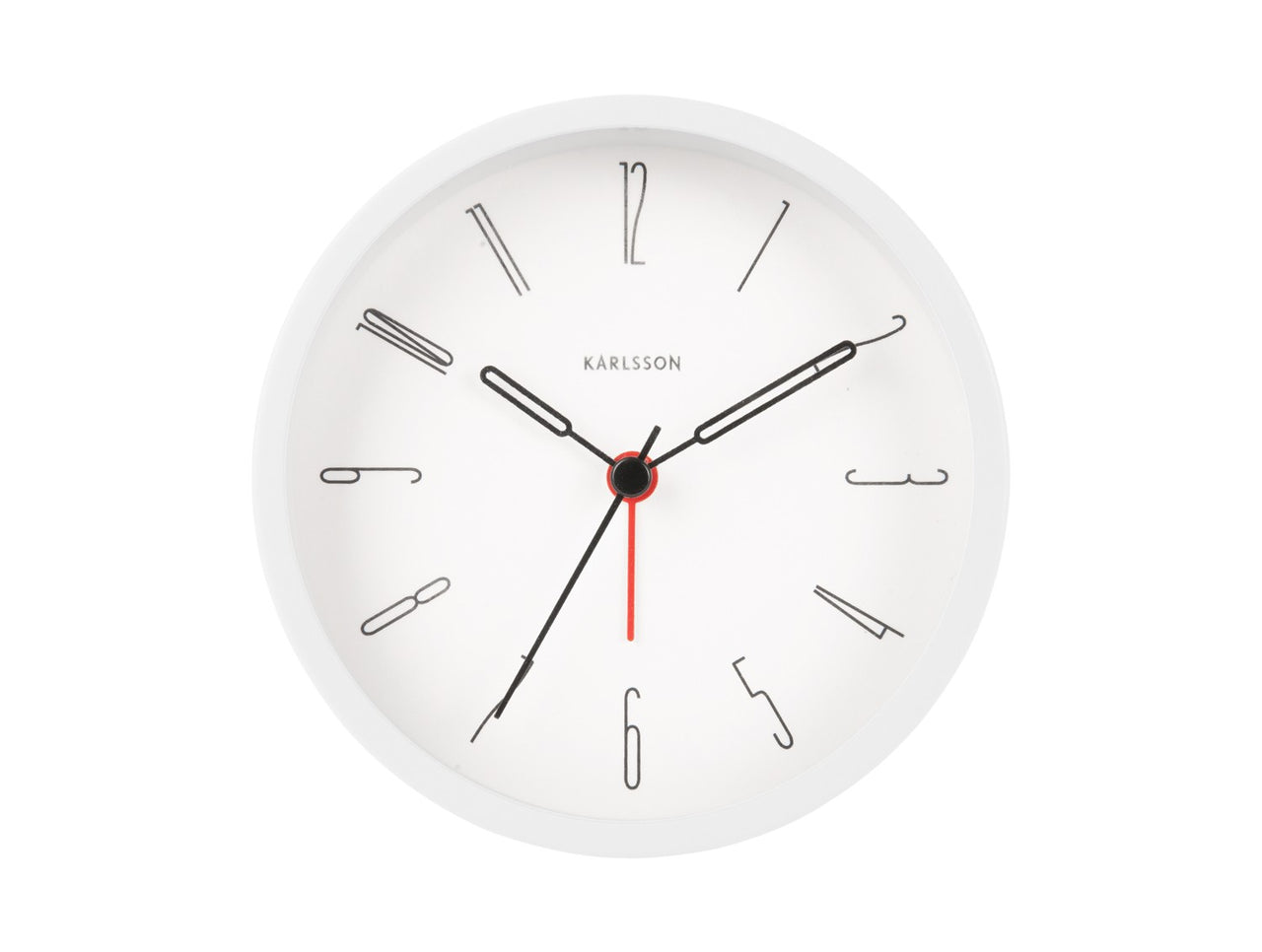 Alarmclock Belle Numbers white - LEEF mode en accessoires