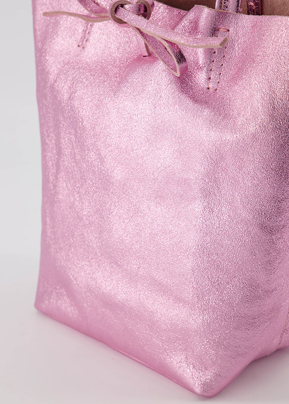 Alice bag Metallic Roze - LEEF mode en accessoires