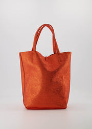Alice bag Metallic oranje - LEEF mode en accessoires