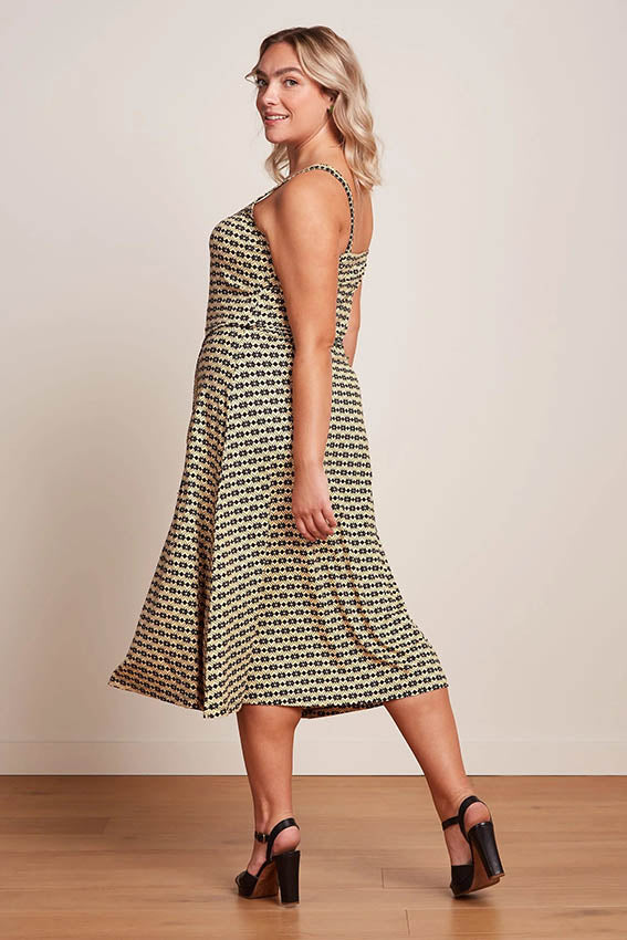 Allison Dress Fusili 001 Black - LEEF mode en accessoires