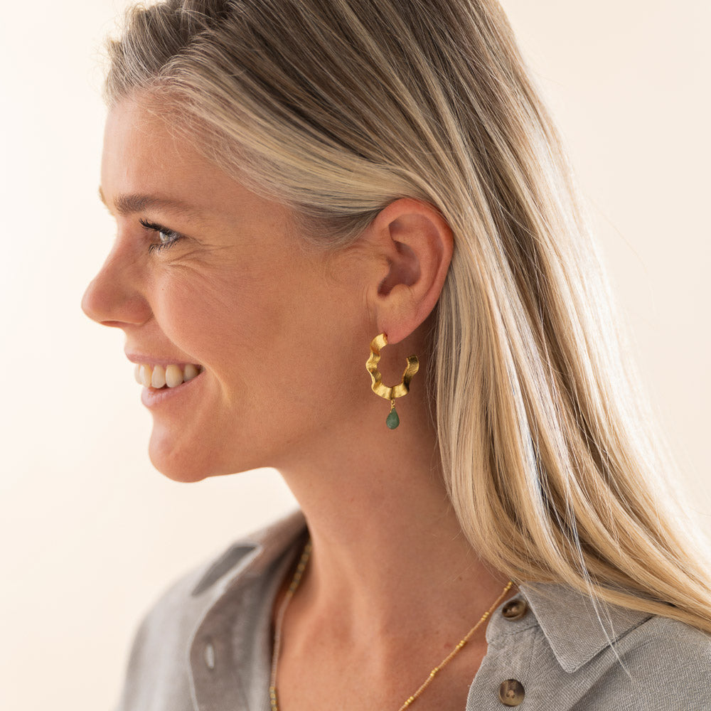 Ambitious Aventurine Earrings GP Aventurine - LEEF mode en accessoires