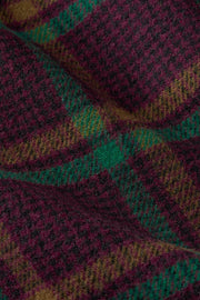 Lichte Arabella Coat Vera Check 600 Porto Red van King Louie, getailleerde jas met rood en witte ruitpatroon, zichtbaar in de afbeelding