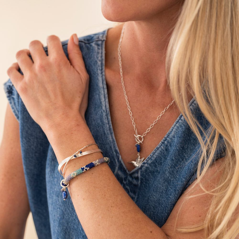Artistic Lapis Lazuli Bracelet CS Lapis Lazuli - LEEF mode en accessoires