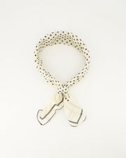 Astrid Groot Sjaals Beige Polkadot - LEEF mode en accessoires