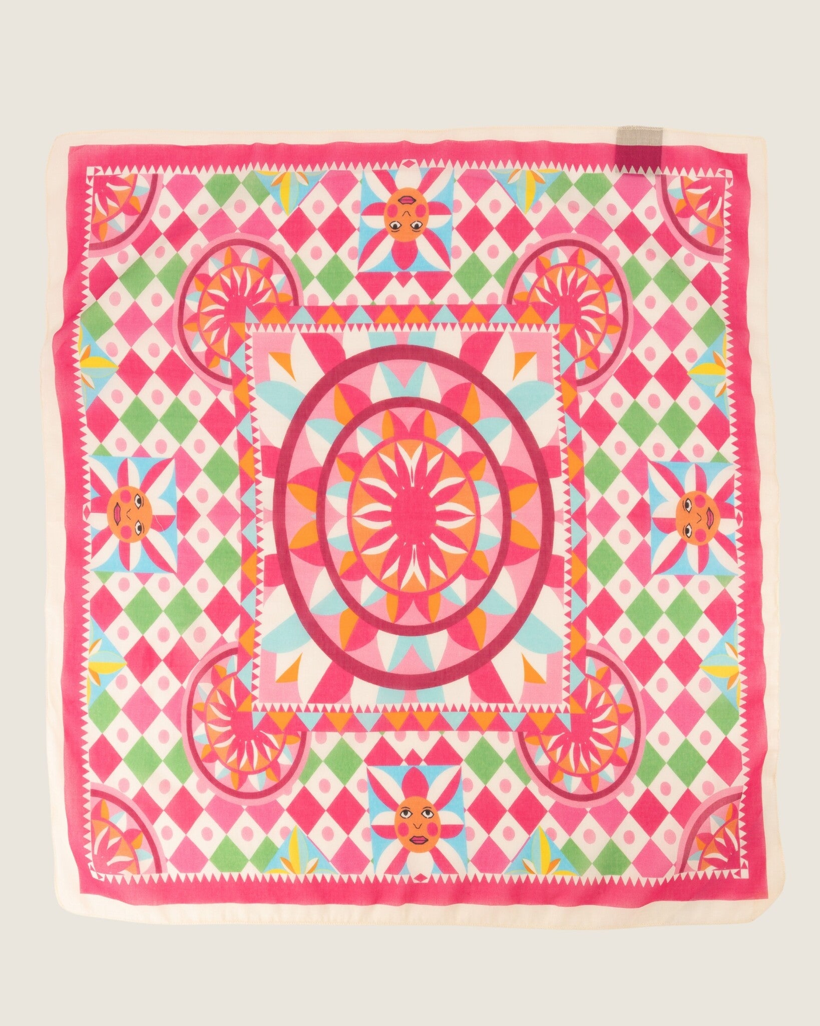 Astrid Groot Sjaals Fuchsia Sun - LEEF mode en accessoires
