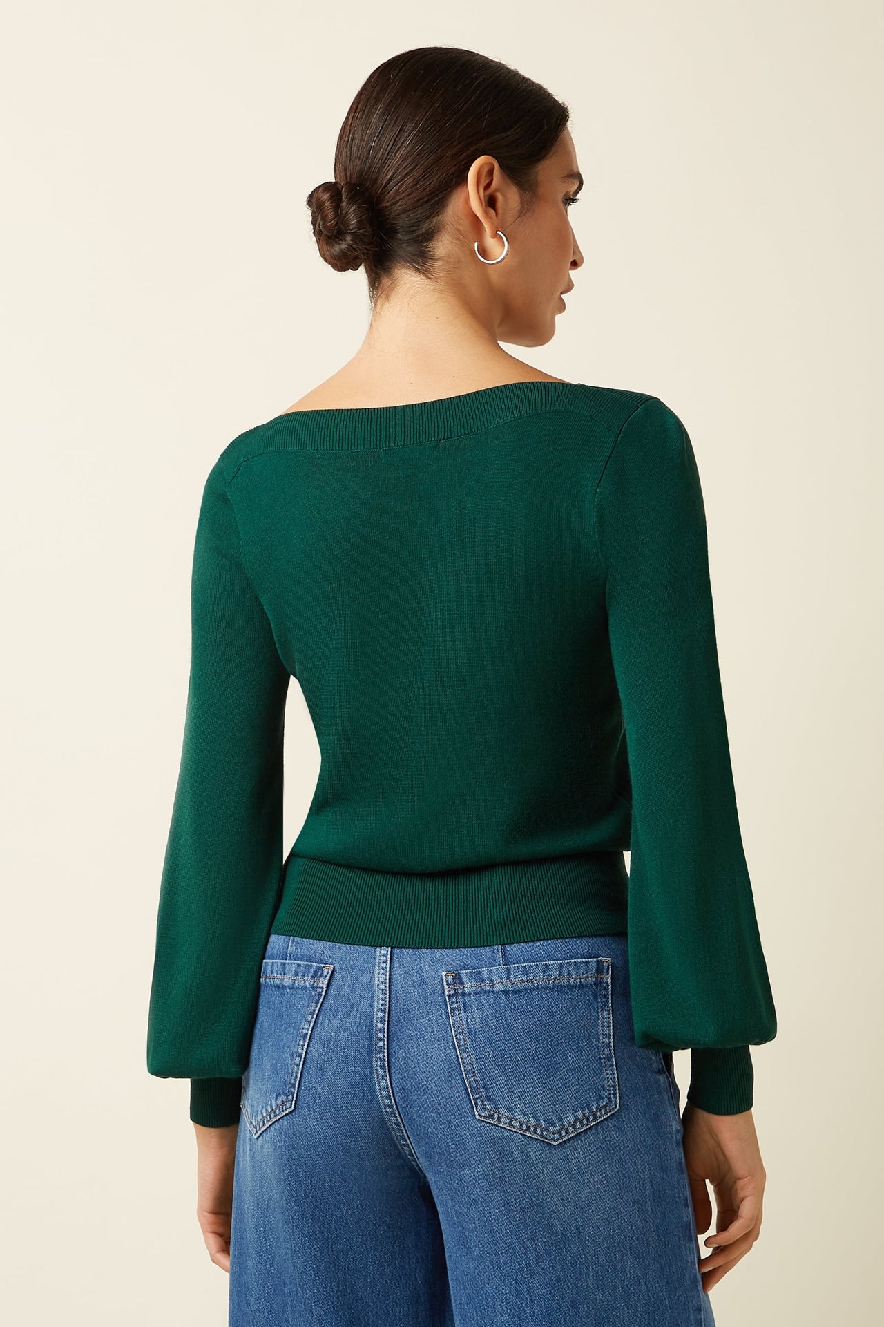 Audrey Bell Top Azzy 219 Botanical Green