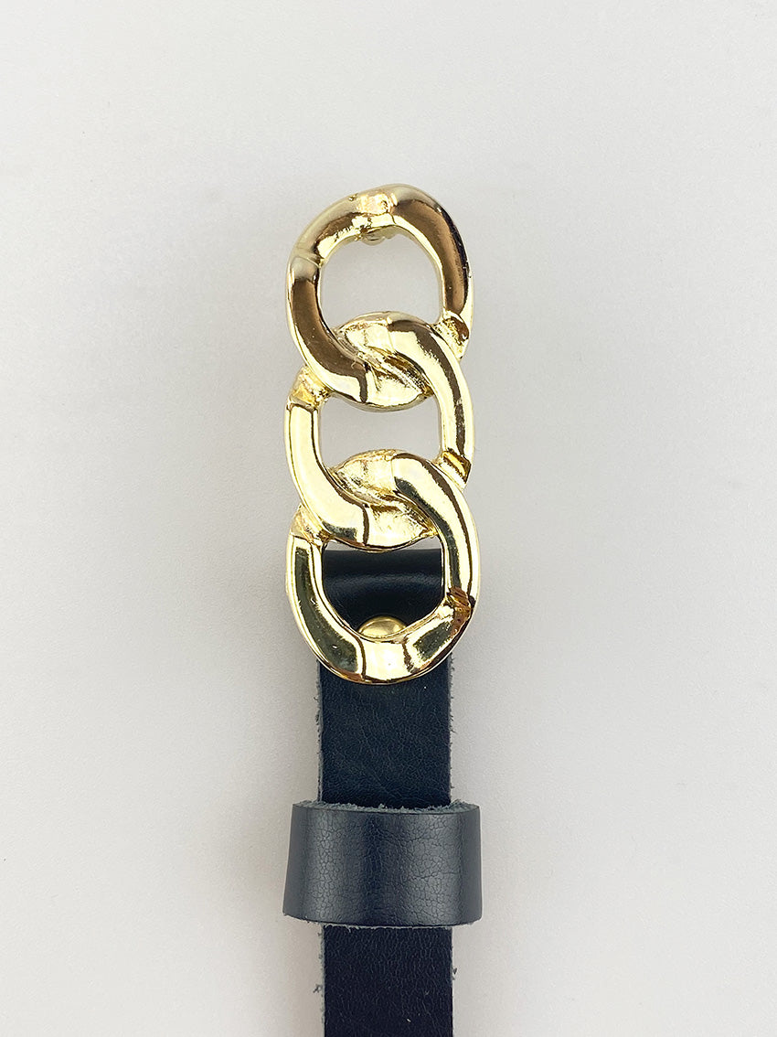 Audry Gloss Goud 1,5cm Cosmo black - LEEF mode en accessoires