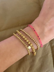 BALLETJES ARMBANDJE (3MM) goud - LEEF mode en accessoires
