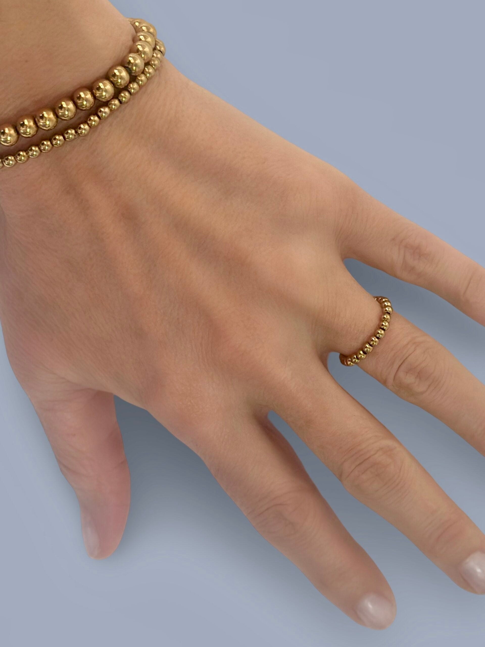 BALLETJES FLEX RING goud - LEEF mode en accessoires