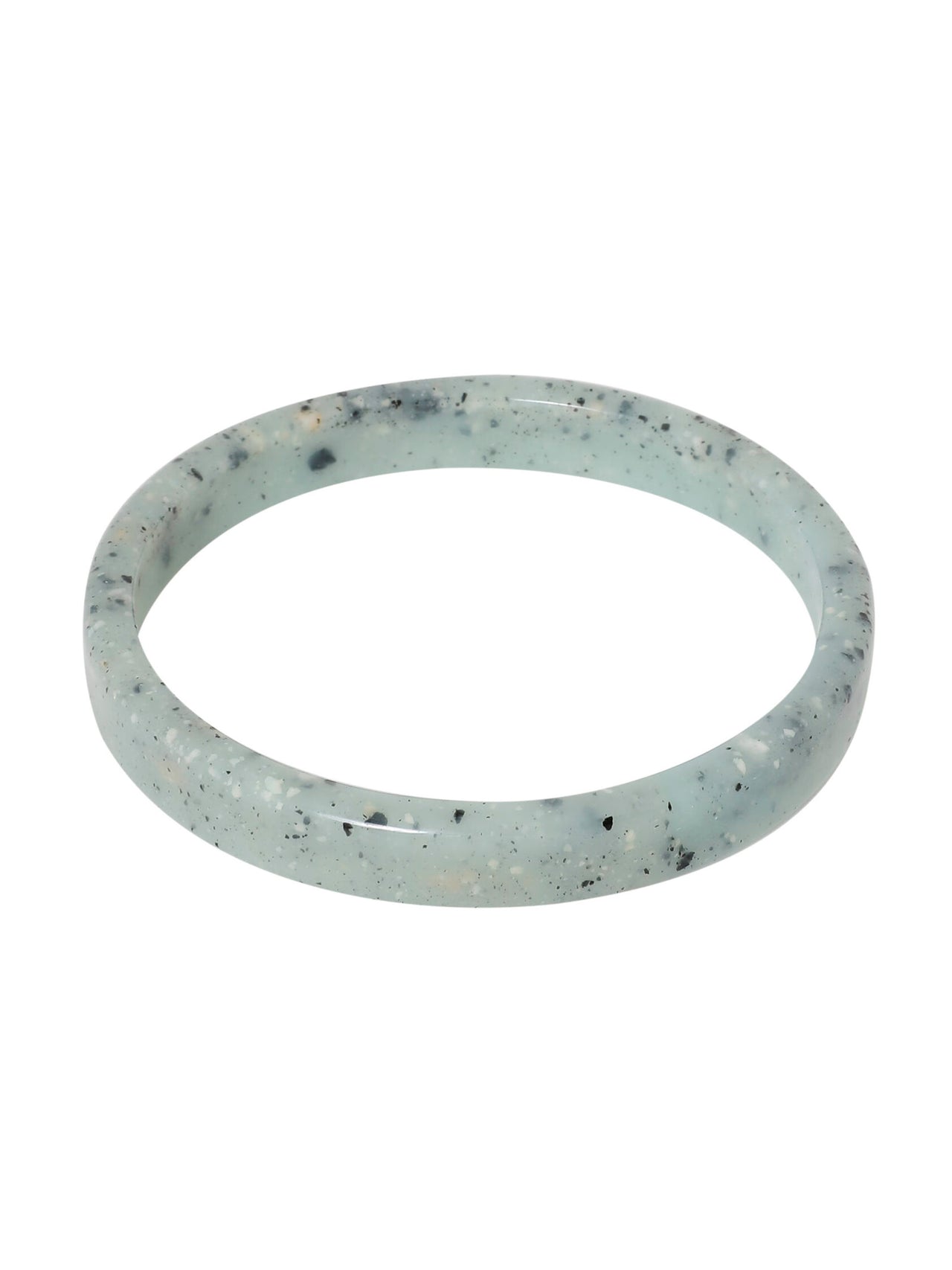 BANGLE GELAKTE HARS  Zeegroen-Melee