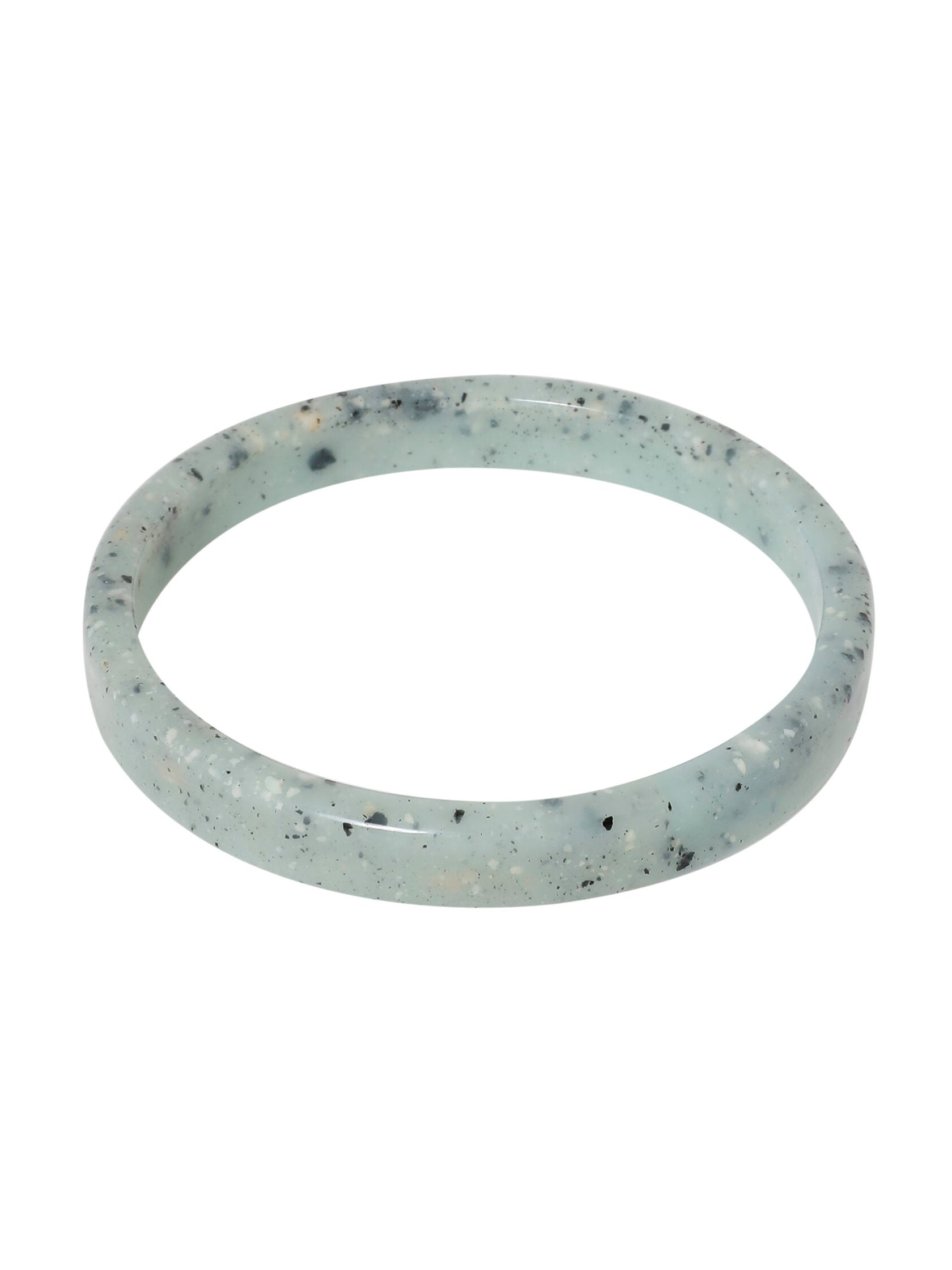 BANGLE GELAKTE HARS  Zeegroen-Melee - LEEF mode en accessoires