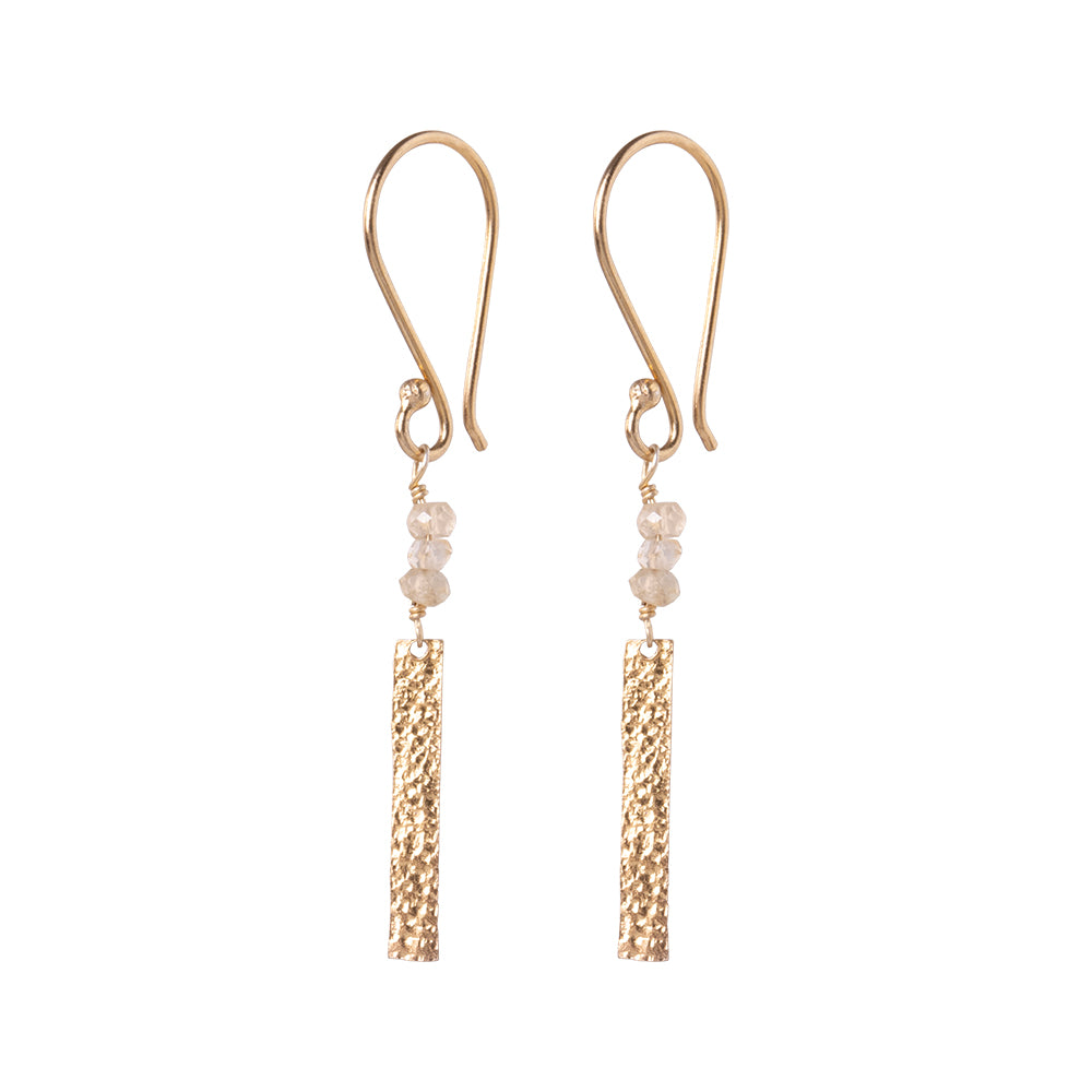 Bar Citrine Earrings GP Citrine - LEEF mode en accessoires