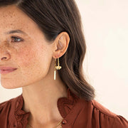 Bar Citrine Earrings GP Citrine - LEEF mode en accessoires