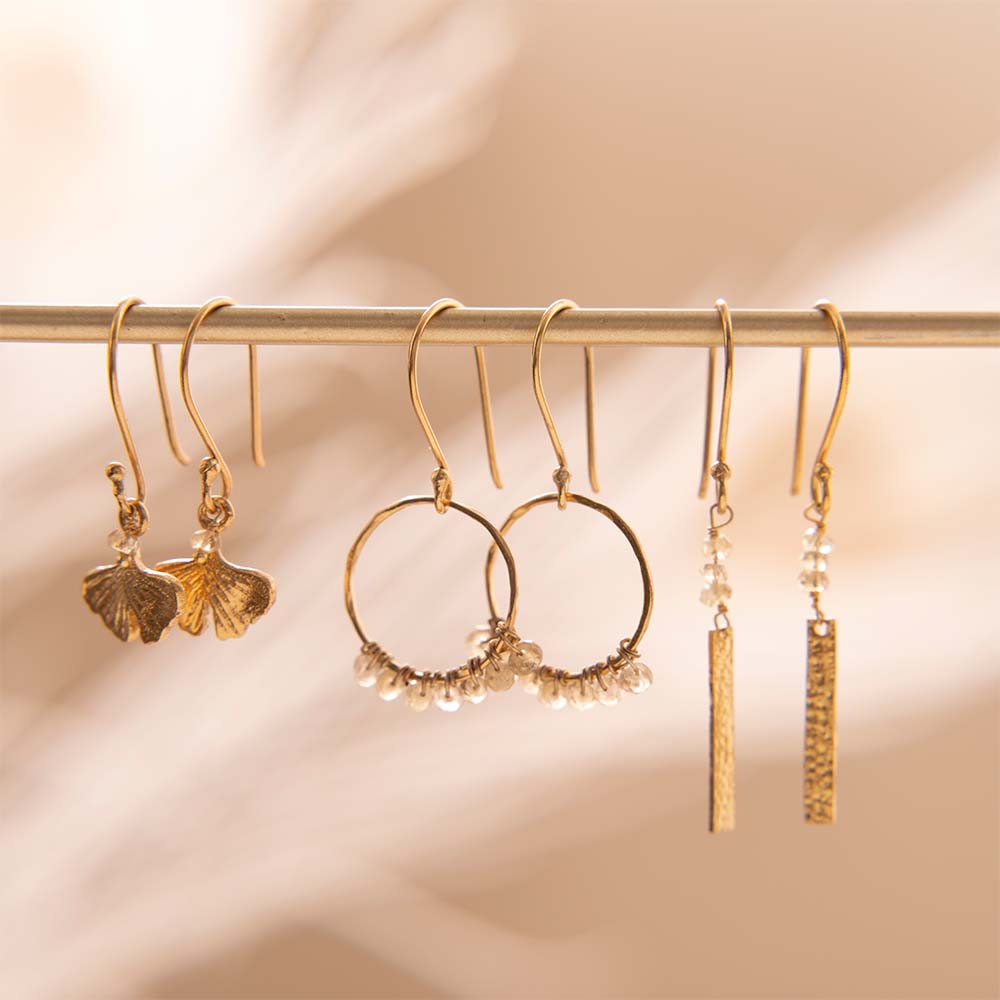 Bar Citrine Earrings GP Citrine - LEEF mode en accessoires