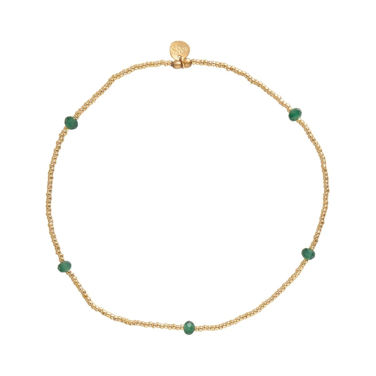 Beach Aventurine Anklet SC Aventurine - LEEF mode en accessoires