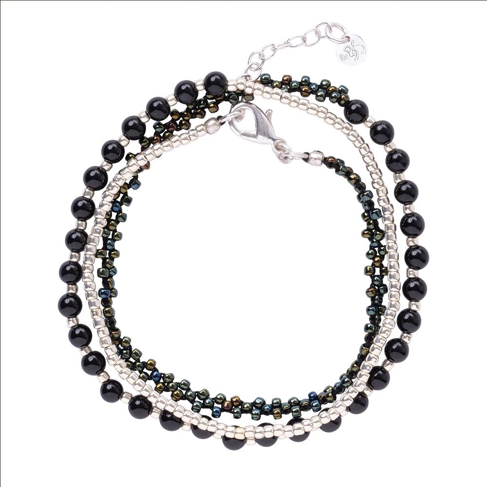 Beloved Black Onyx Bracelet SC Black onyx - LEEF mode en accessoires