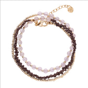 Beloved Rose Quartz Bracelet GC Rose quartz - LEEF mode en accessoires