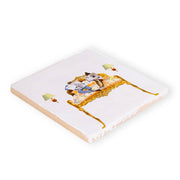 StoryTiles Best beginning of the day 10x10 wandtegel met illustratie van een vrolijk ochtendtafereel