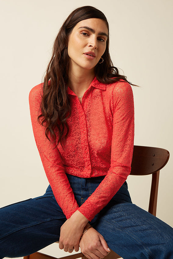 BlouseStretchLace653Firered__1