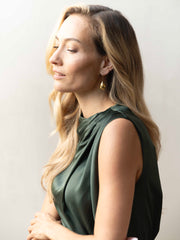 "Bold drop" oorbellen goud - LEEF mode en accessoires