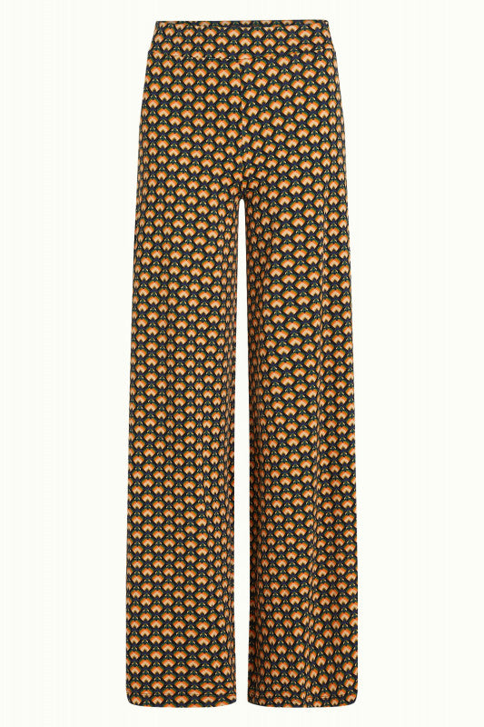 Border Palazzo Pants Valet Streeple blue - LEEF mode en accessoires