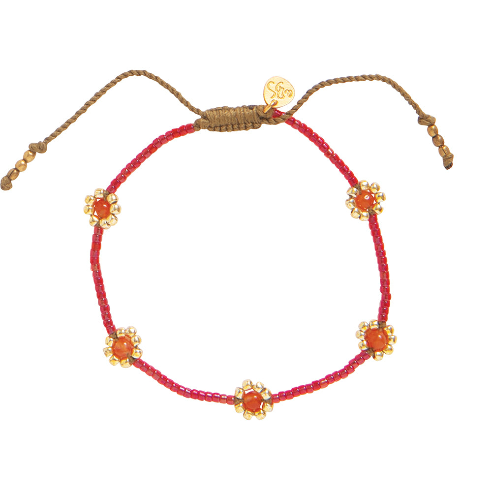Botanic Carnelian Bracelet GC Carnelian - LEEF mode en accessoires