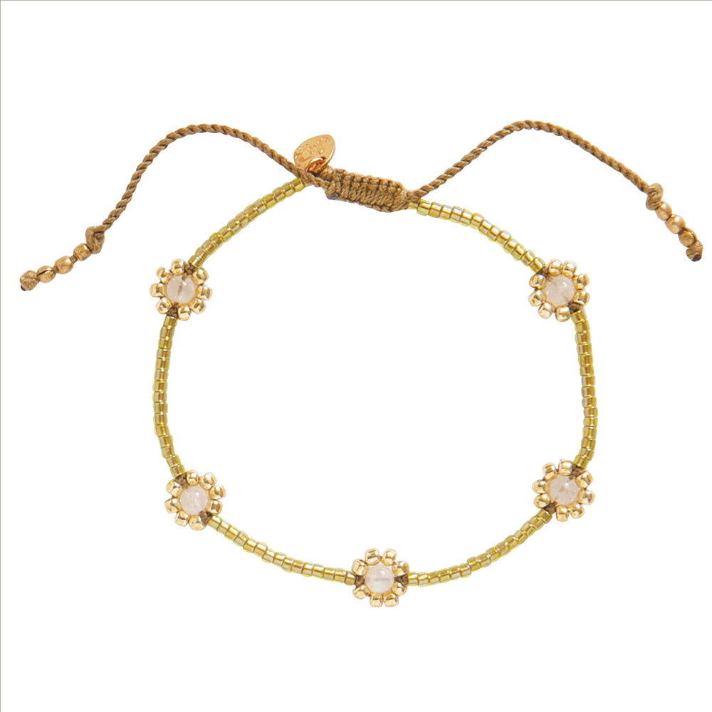 Botanic Moonstone Bracelet GC Moonstone - LEEF mode en accessoires