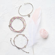 Botanic Rose Quartz Bracelet SC Rose quartz - LEEF mode en accessoires