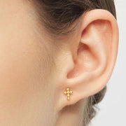 BouquetCrossearring1pcsGoldPlated__2