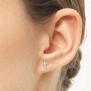 BouquetCrossearring1pcsSilverPlated__2