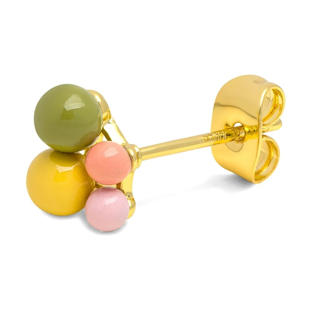 BouquetEarring1pcsGreen_Yellow_Goldplated__1