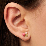 BouquetPlateEarring1pcsGoldPlated__2