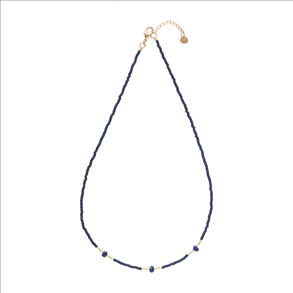 Brightly Lapis Lazulli Necklace GC Lapis Lazuli - LEEF mode en accessoires