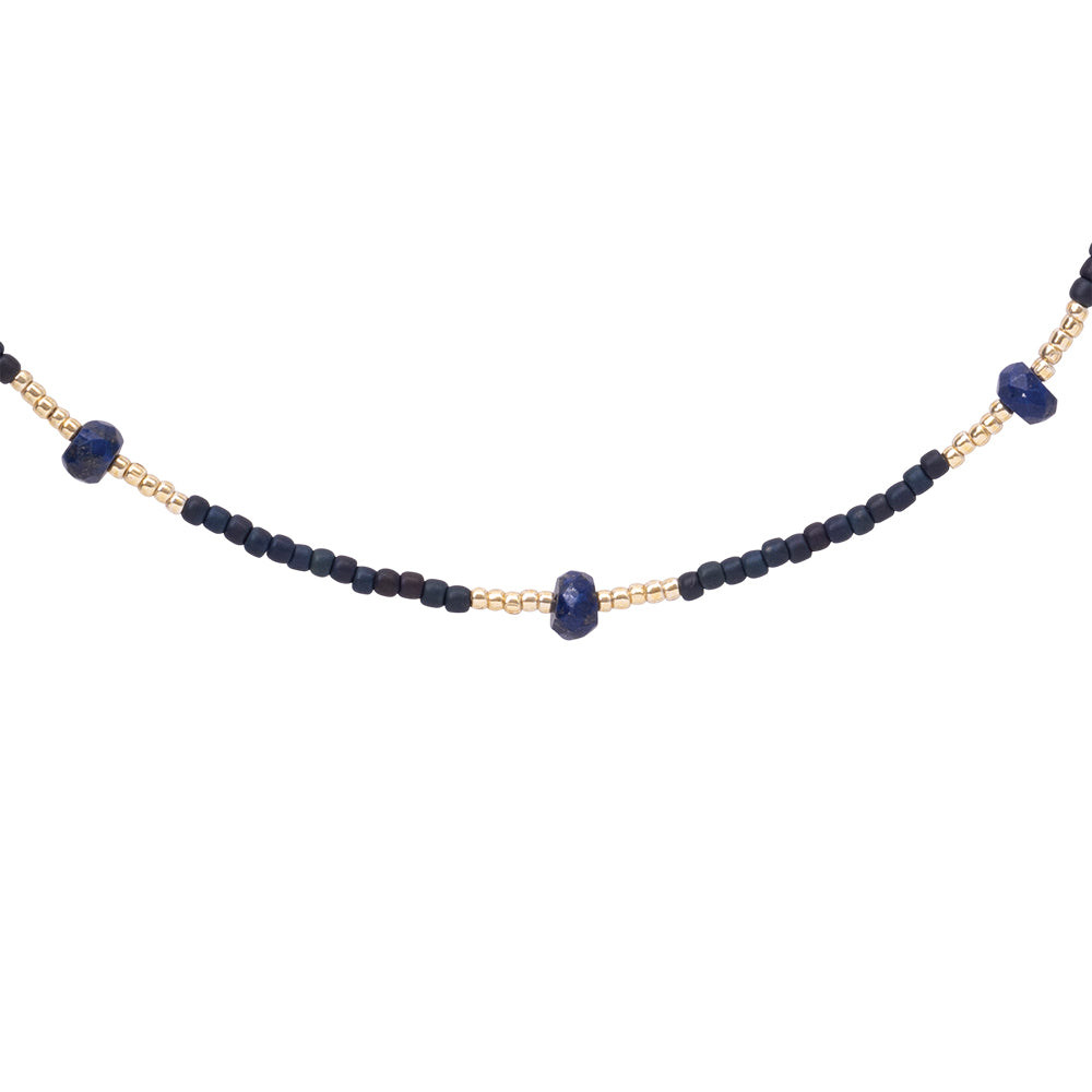 Brightly Lapis Lazulli Necklace GC Lapis Lazuli - LEEF mode en accessoires