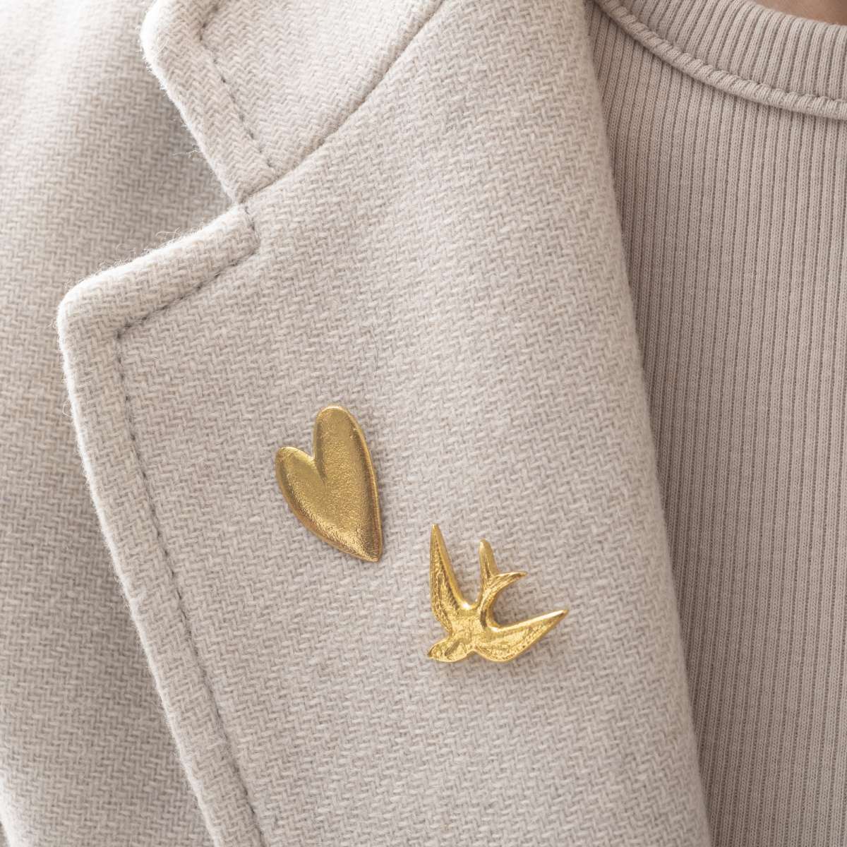 Brooch Heart GP - LEEF mode en accessoires