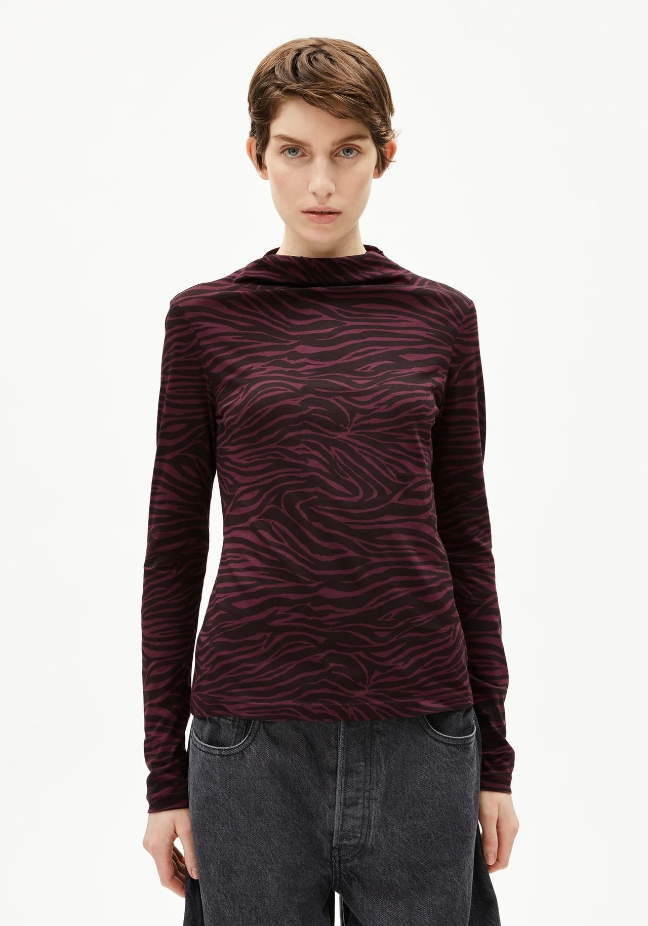 CALUNAA ZEBRARAA 3320 Dark Cranberry