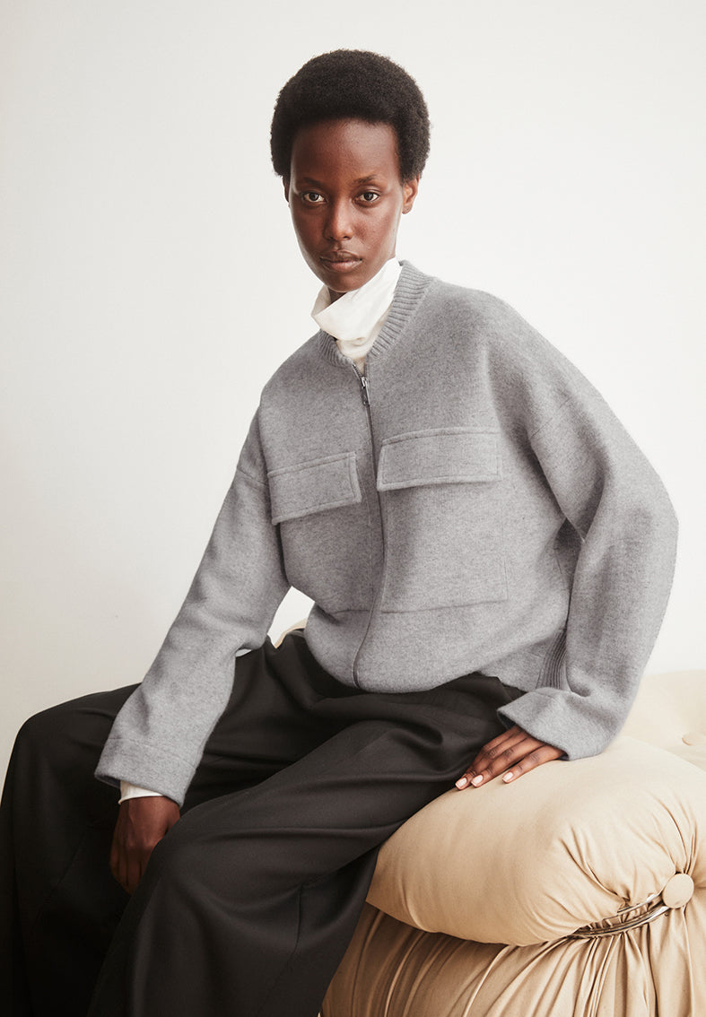 COTTON-WOOLBOMBERKNITJACKET3686DarkHoneyMelange__5