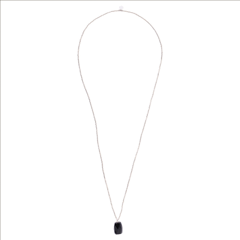 Calm Black Onyz Necklace SC Black onyx - LEEF mode en accessoires