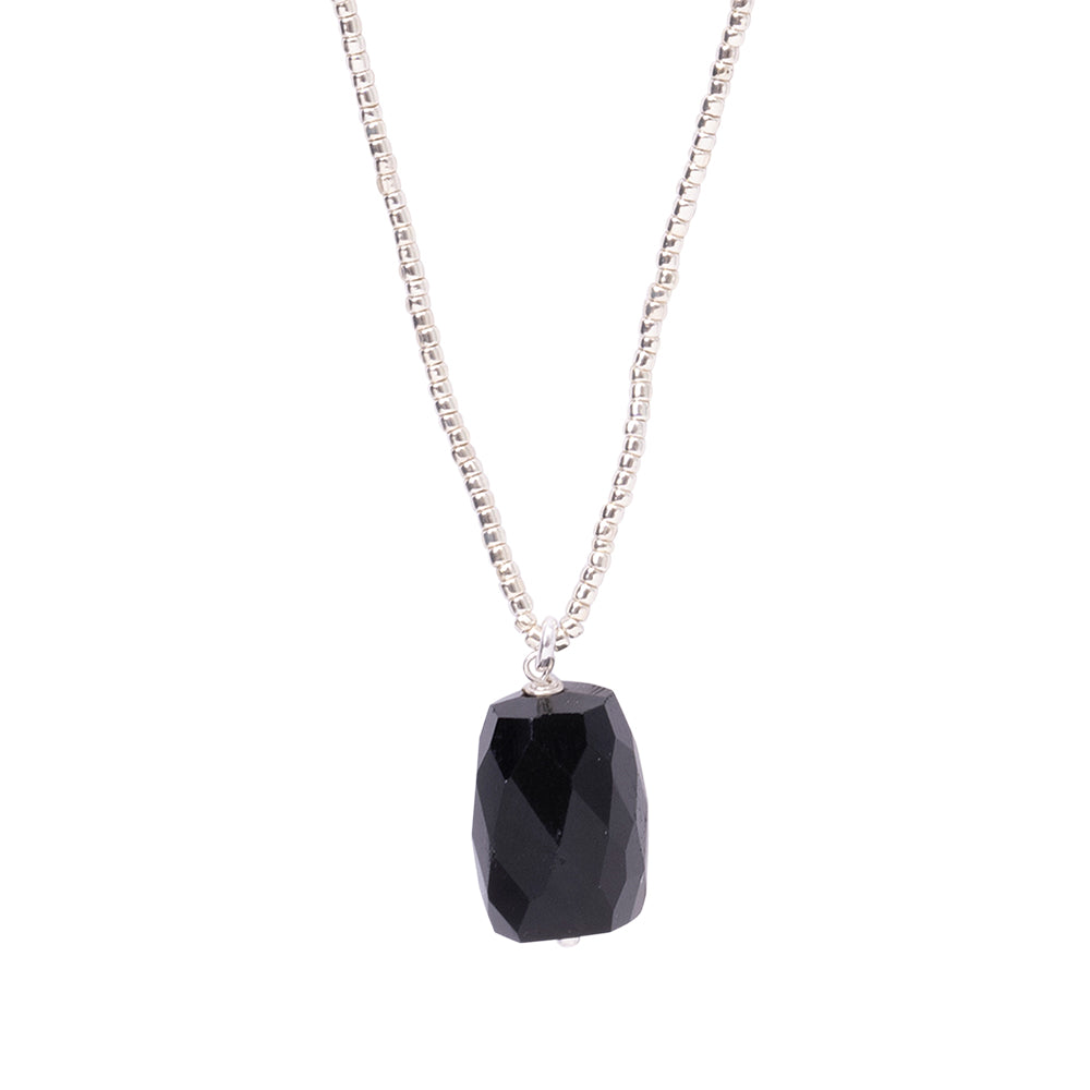 Calm Black Onyz Necklace SC Black onyx - LEEF mode en accessoires