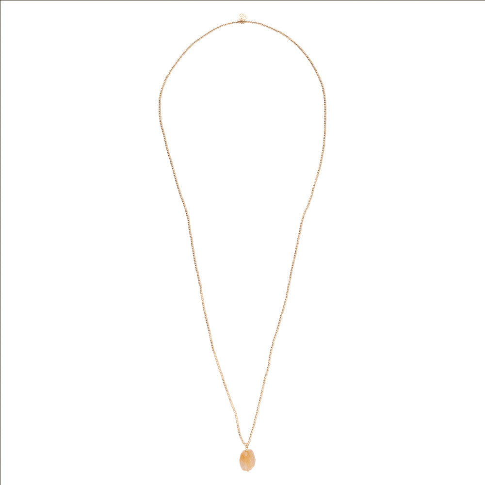 Calm Citrine Necklace GC Citrine - LEEF mode en accessoires