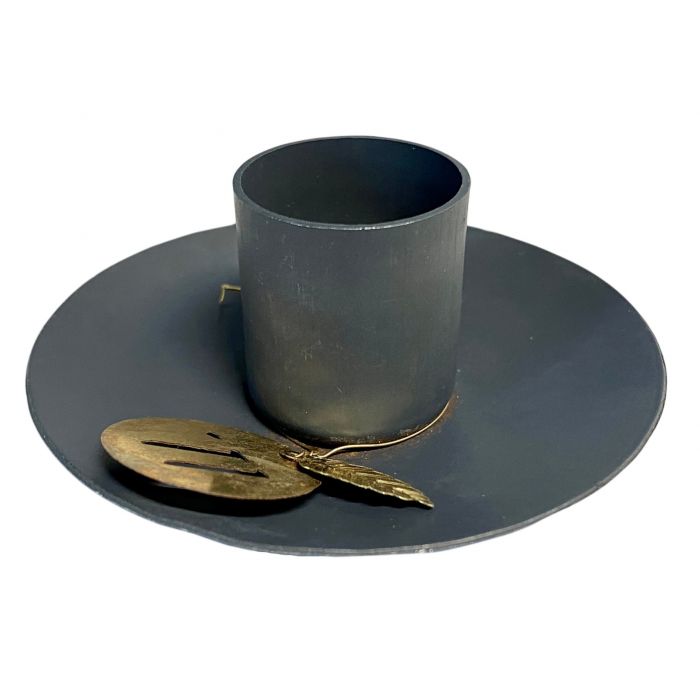 Candle Holder Black zinc - LEEF mode en accessoires