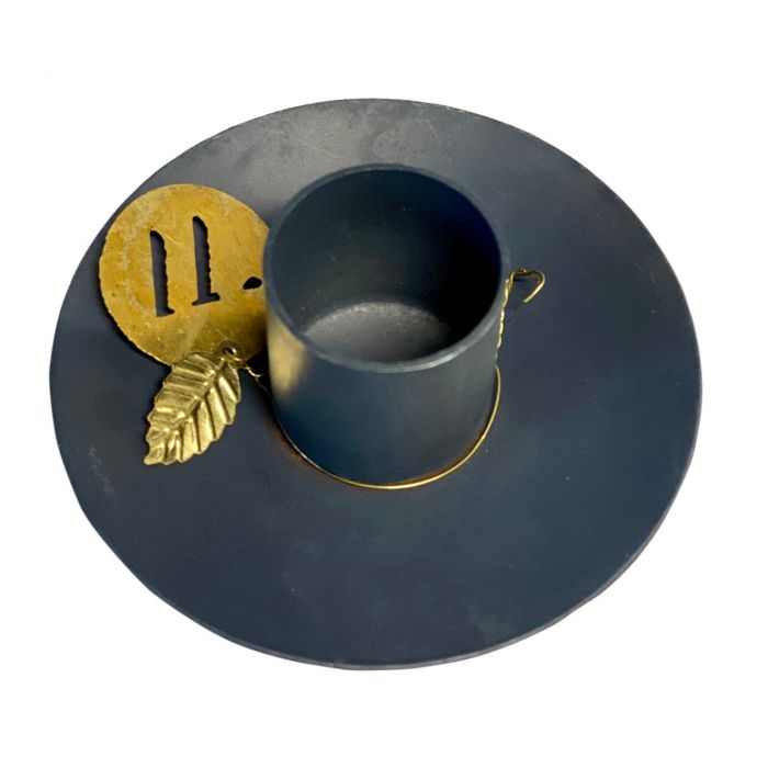 Candle Holder Black zinc - LEEF mode en accessoires