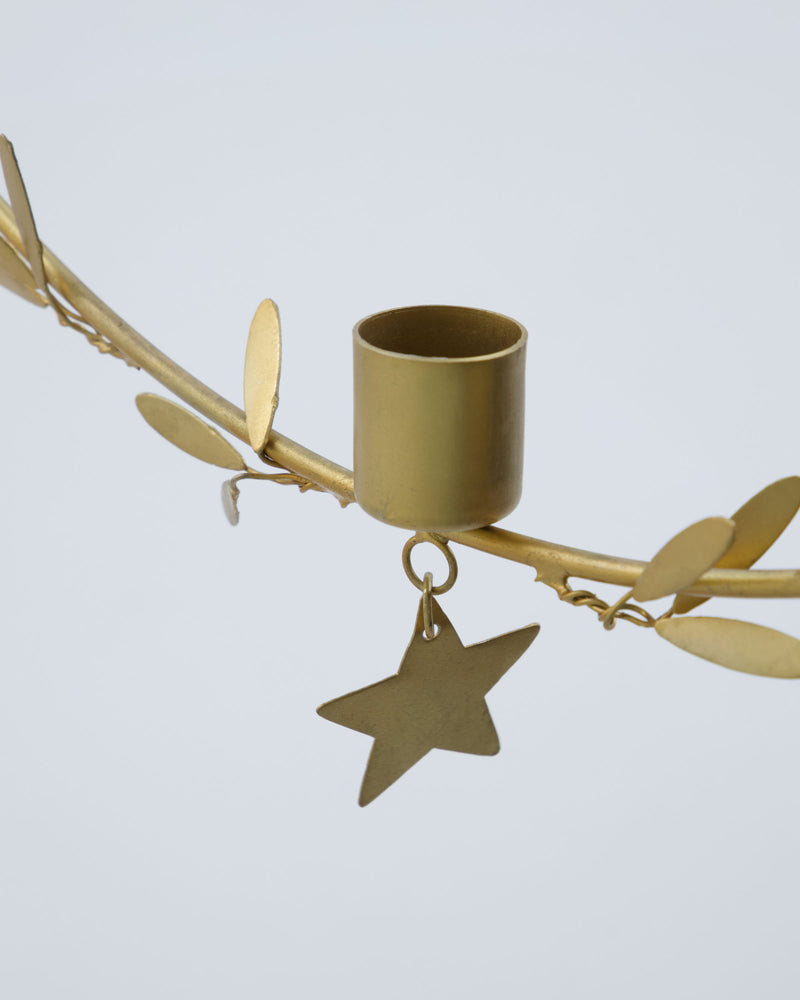 Candle holder, HDMistel Brass finish - LEEF mode en accessoires