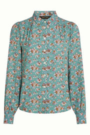 Carina Blouse Revel 357 Silver Green - LEEF mode en accessoires