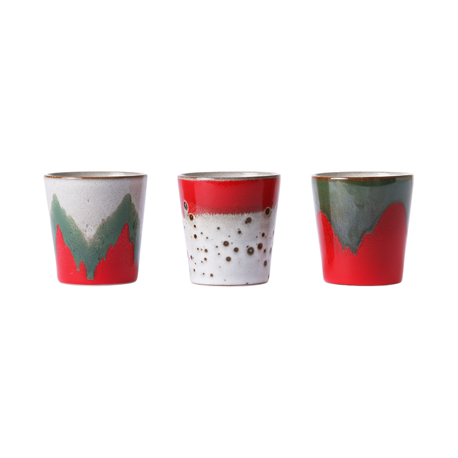 Ceramic 70's mugs the Christmas t(h)ree - LEEF mode en accessoires