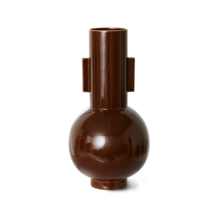 Ceramic Vase Espresso L Espresso - LEEF mode en accessoires