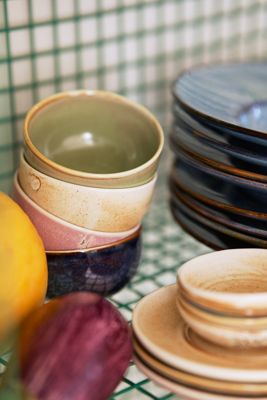 Rode, rustieke keramieken kom van HKliving uit de Chef Ceramics collectie, met een landelijke uitstraling en handgemaakt uiterlijk.